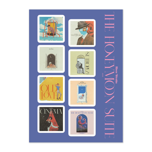 "The Honeymoon Suite" Cover Art Sticker Sheet